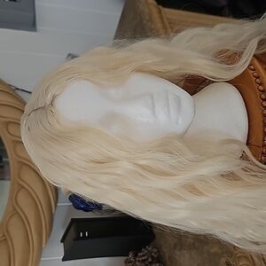 Long Wavy Women Blonde Wig